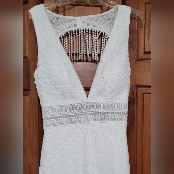 Bohemian Fringe Wedding Dress - Picture 4 of 11